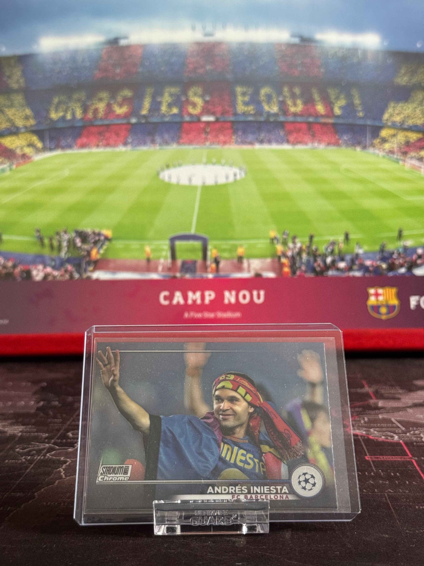 Andres Iniesta Topps Staidum Chrome