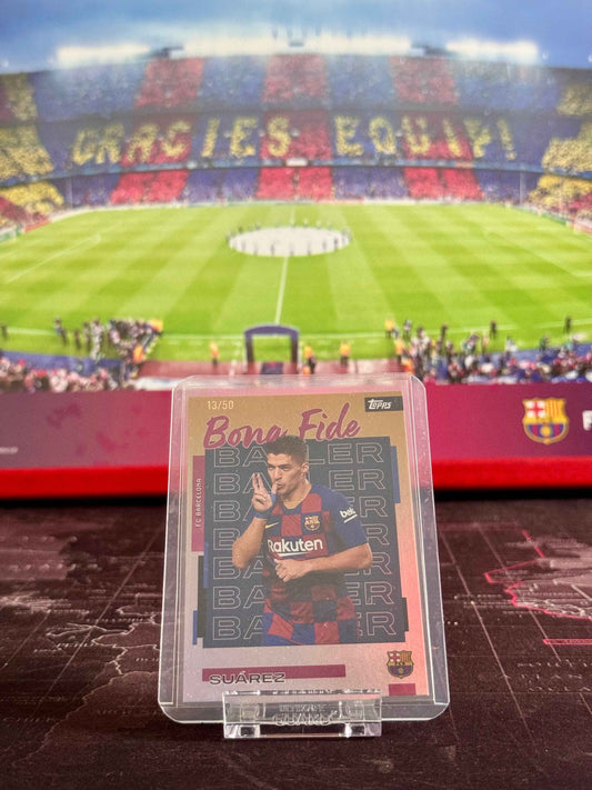 Luis Suarez Bona Fide Baller /50 Topps Now FC Barcelona Team Set
